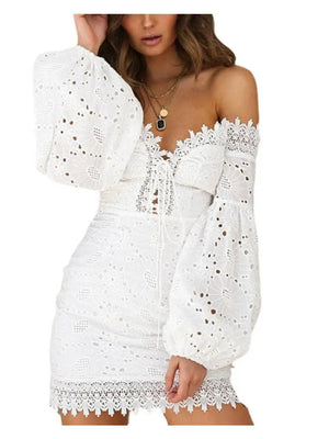 Blanca Lace Up Mini Dress