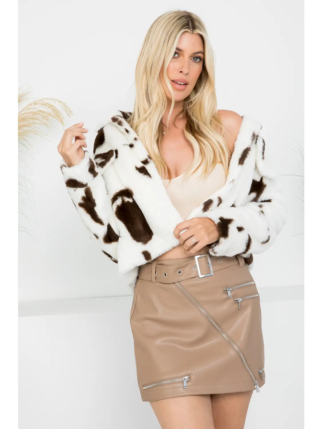 Winnie Cow Print Jacket