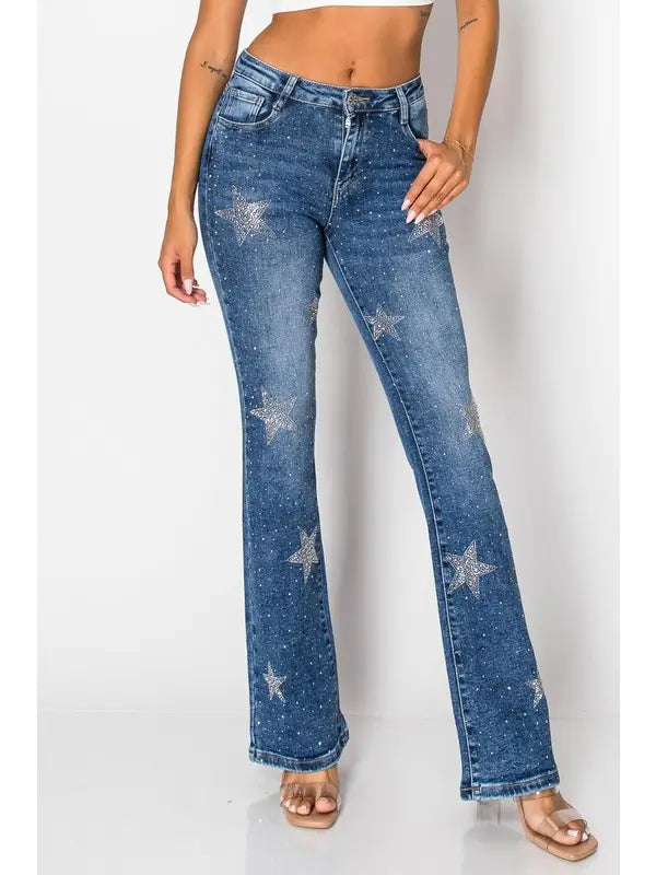 Analis Star Rhinestone Jeans