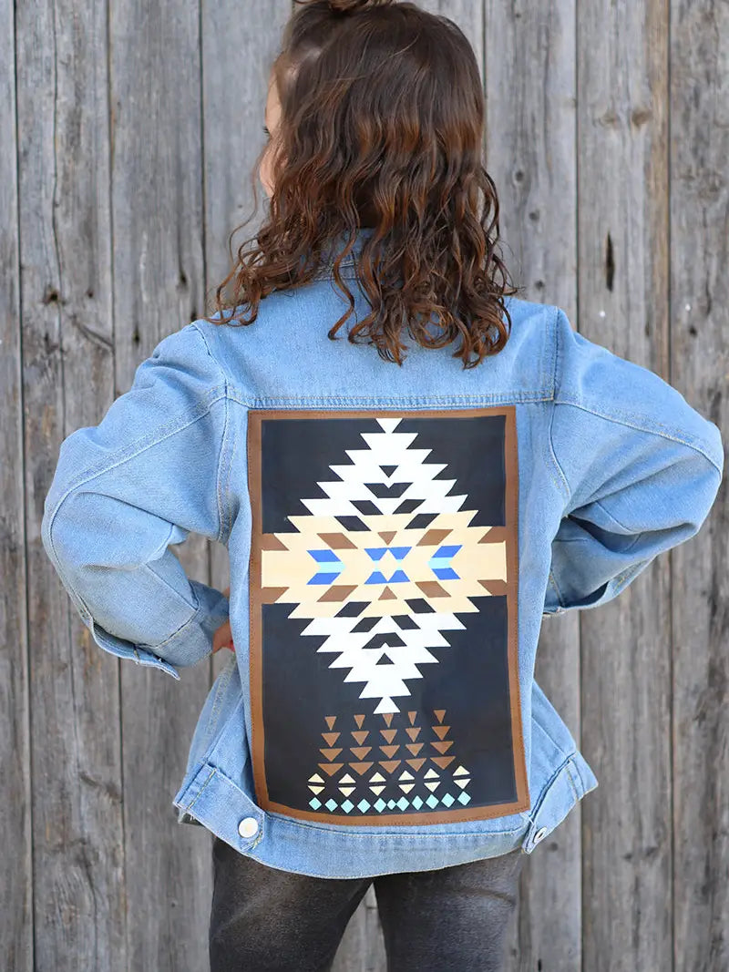 Vanna Aztec Kids Denim Jacket