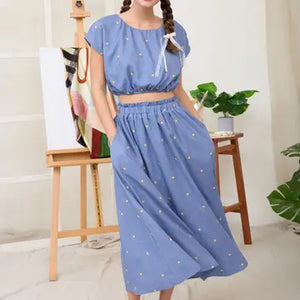 Estella Embroidered Floral Skirt