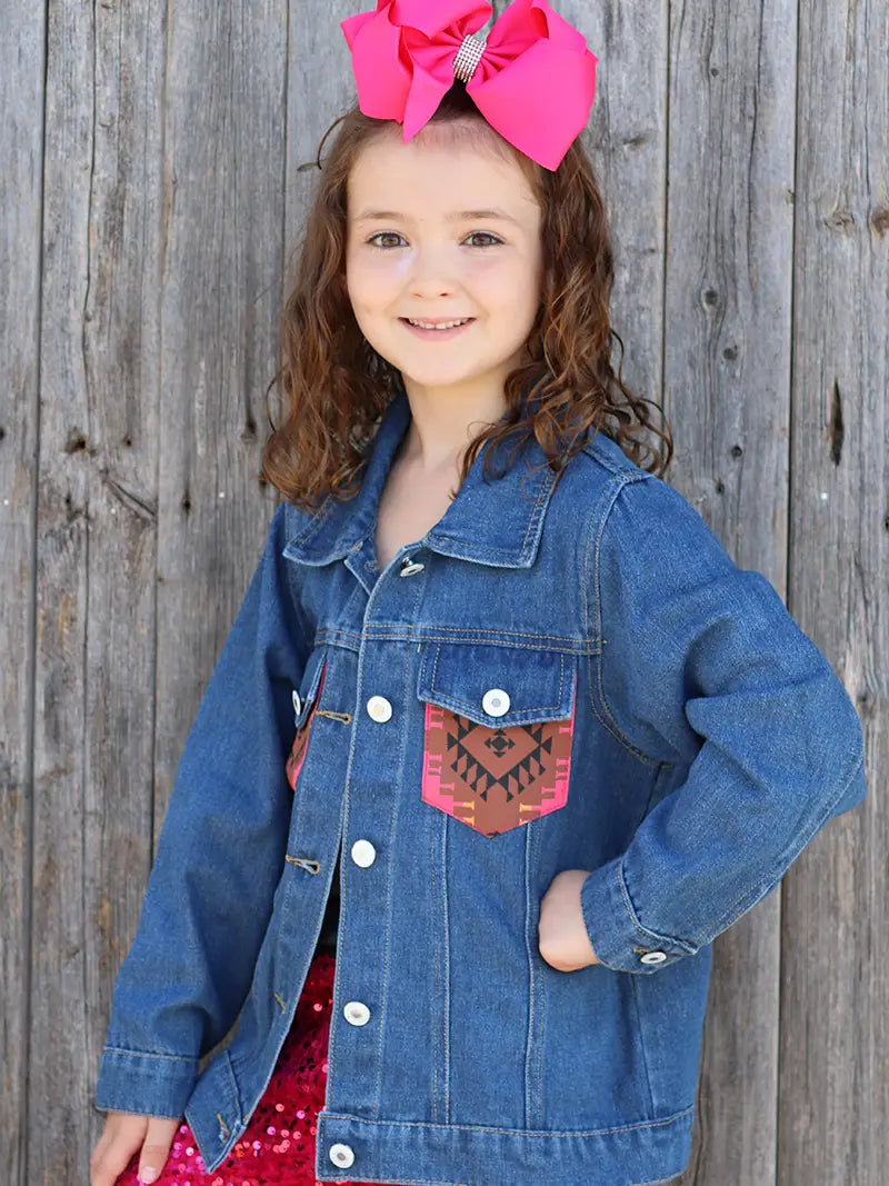 Vanna Aztec Kids Denim Jacket