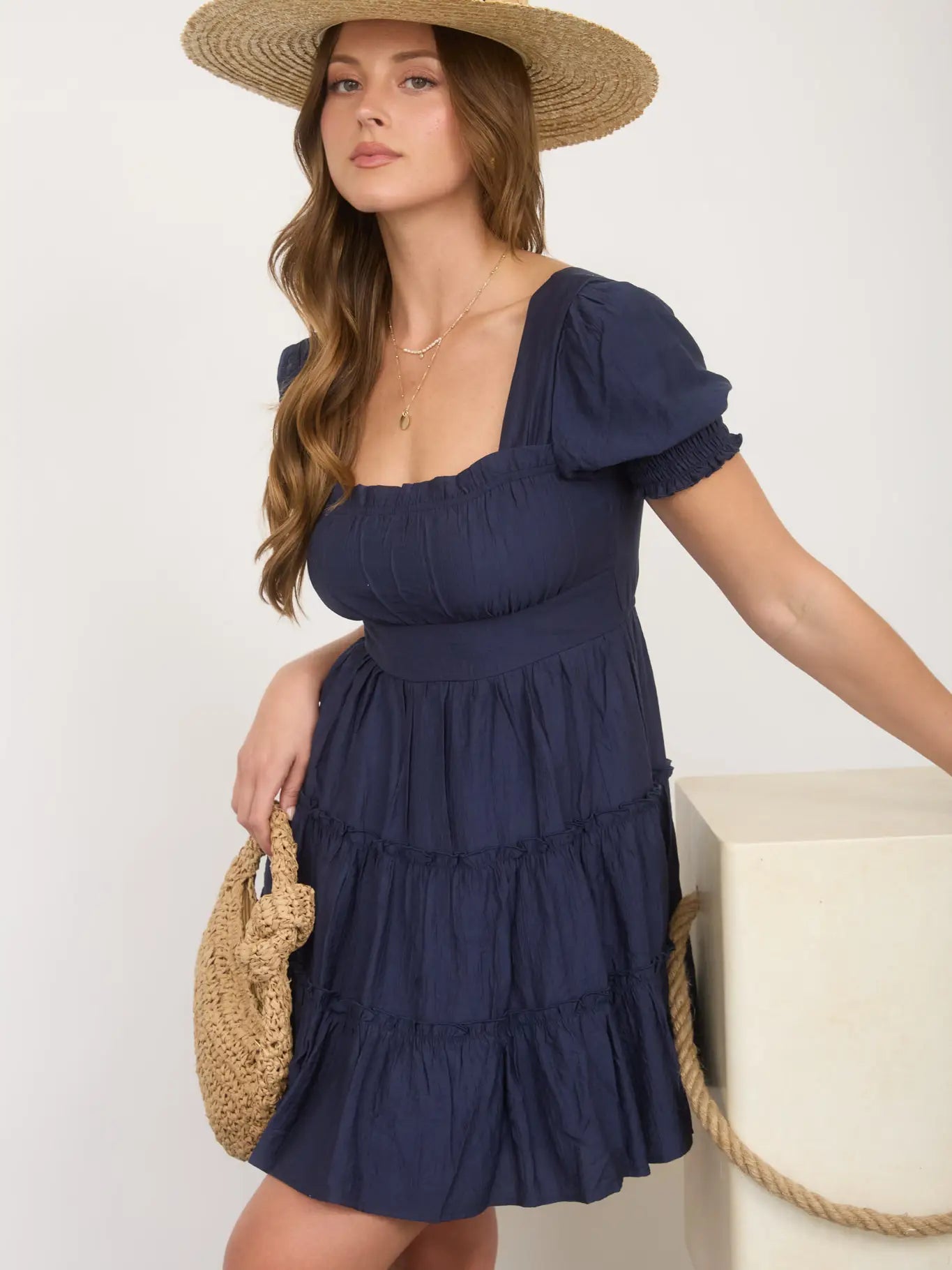 Betty Ruffle Tiered Mini Dress