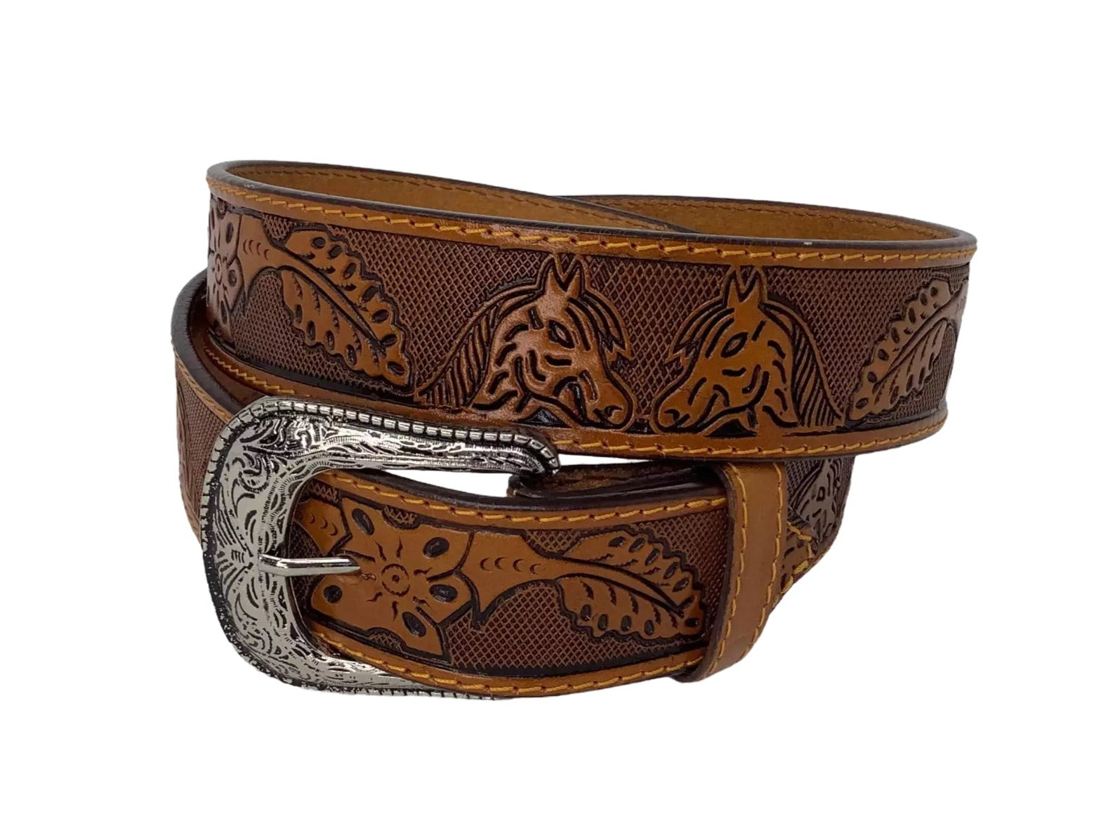 Colt Floral Stamped Belt (3 colors)