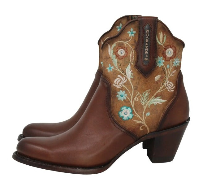 Andrea Floral Embroidered Leather Boot