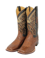 Levi Ostrich Leather Cowboy Boots
