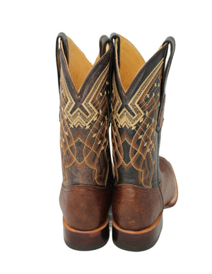 Levi Ostrich Leather Cowboy Boots