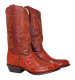 Josiah Real Ostrich Leather Boots