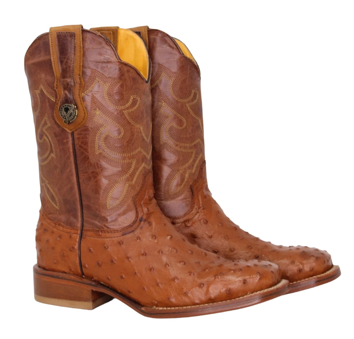 Josiah Real Ostrich Leather Boots
