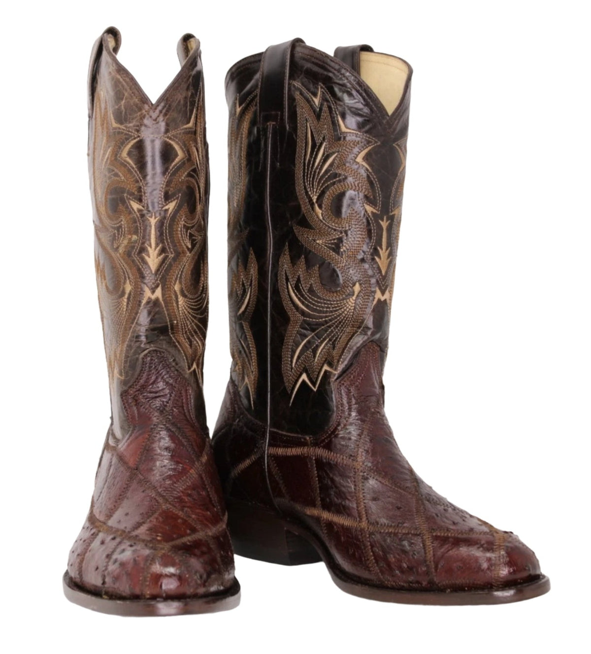 Josiah Real Ostrich Leather Boots