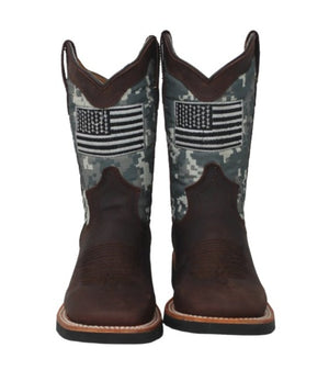 Aaron Youth B&W Flag Boots