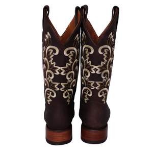 Calico Ivy Detail Cowgirl Boots