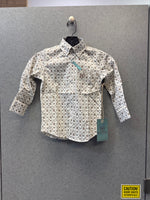 Charlie Kid's Button Down Patterned Shirt