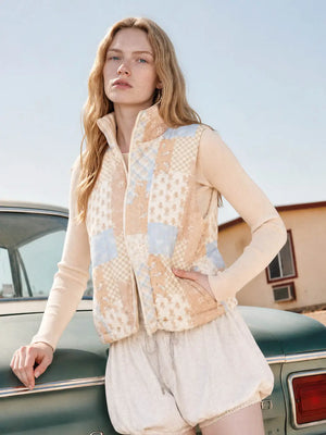 Dawn Quilted Zip Up Vest
