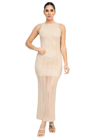 Colleen Sweater Sleeveless Maxi Dress