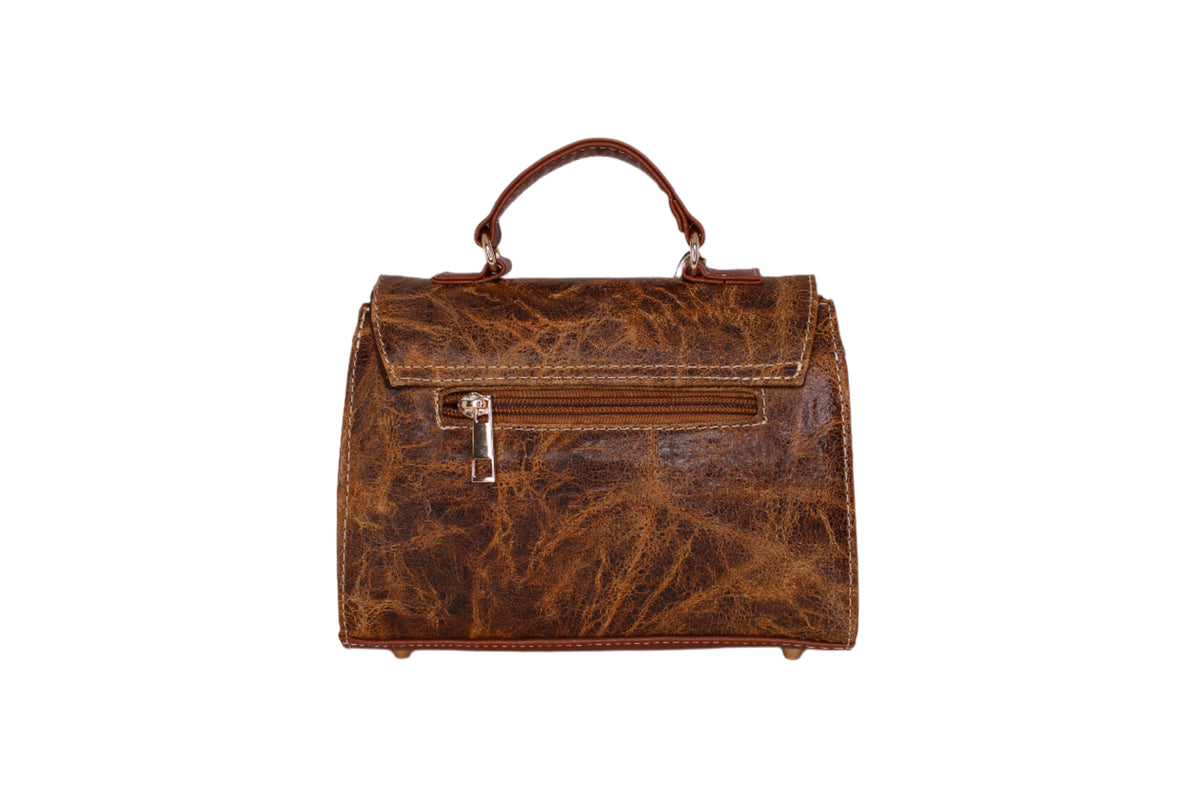Delia Leather Cowhide Handbag