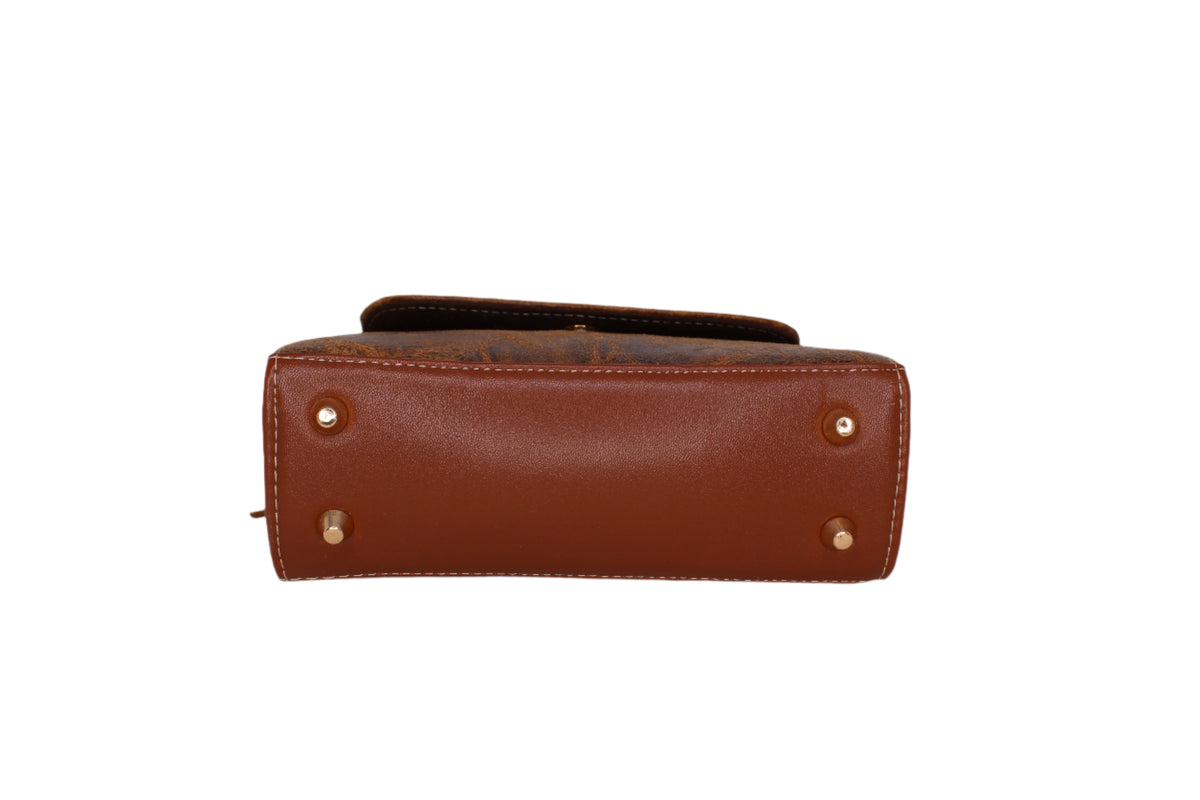 Delia Leather Cowhide Handbag