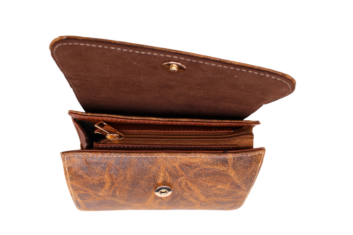 Delia Leather Cowhide Handbag