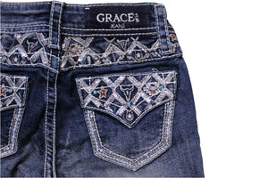 Tinlee Aztec Yoke Girls Jeans