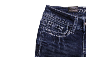 Zoey Horseshoe Flowers Girls Jeans