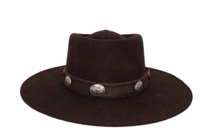 Sam Brown Felt Flat Brim Hat