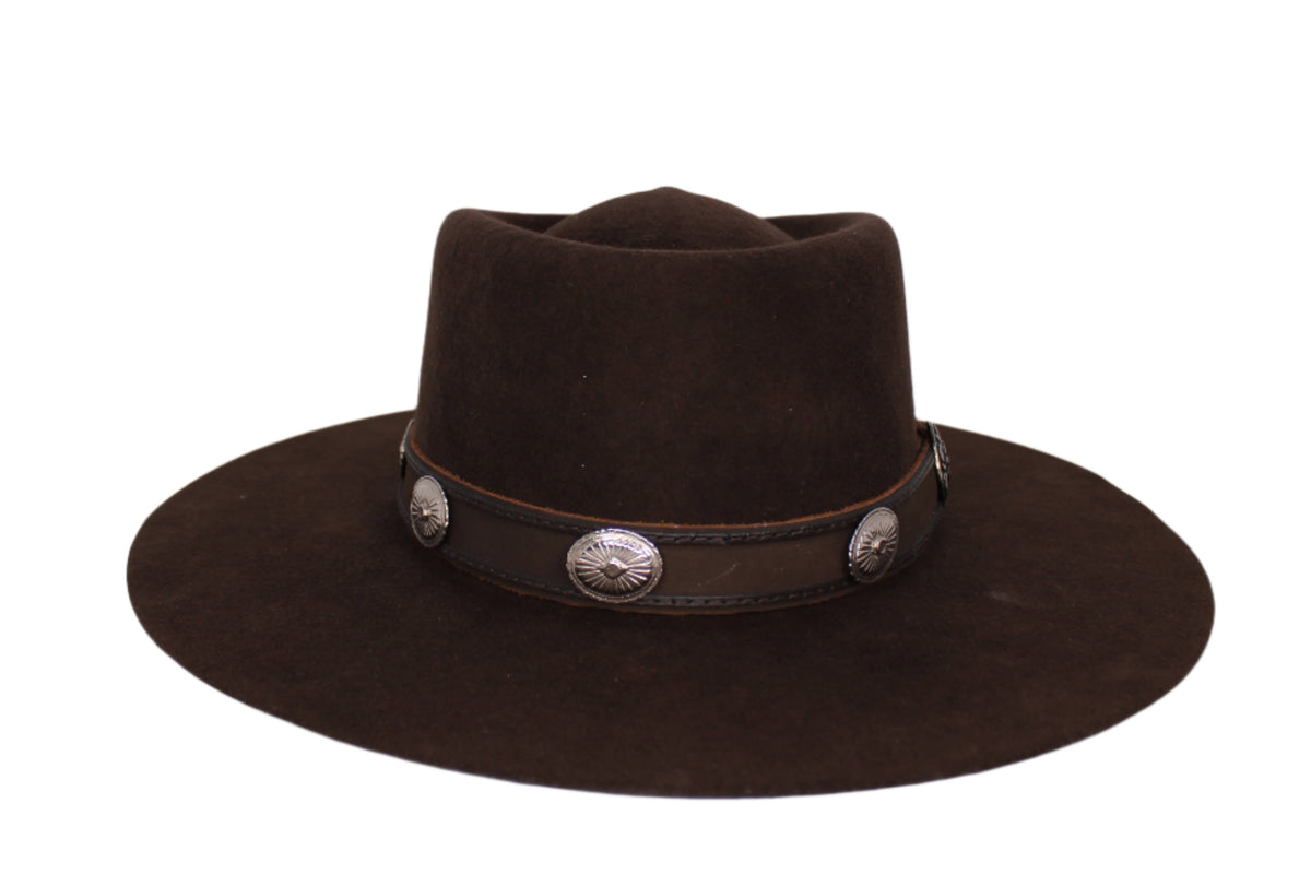 Sam Brown Felt Flat Brim Hat