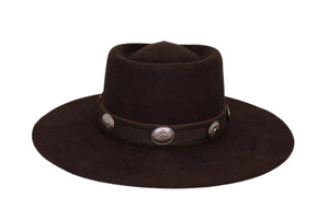 Sam Brown Felt Flat Brim Hat
