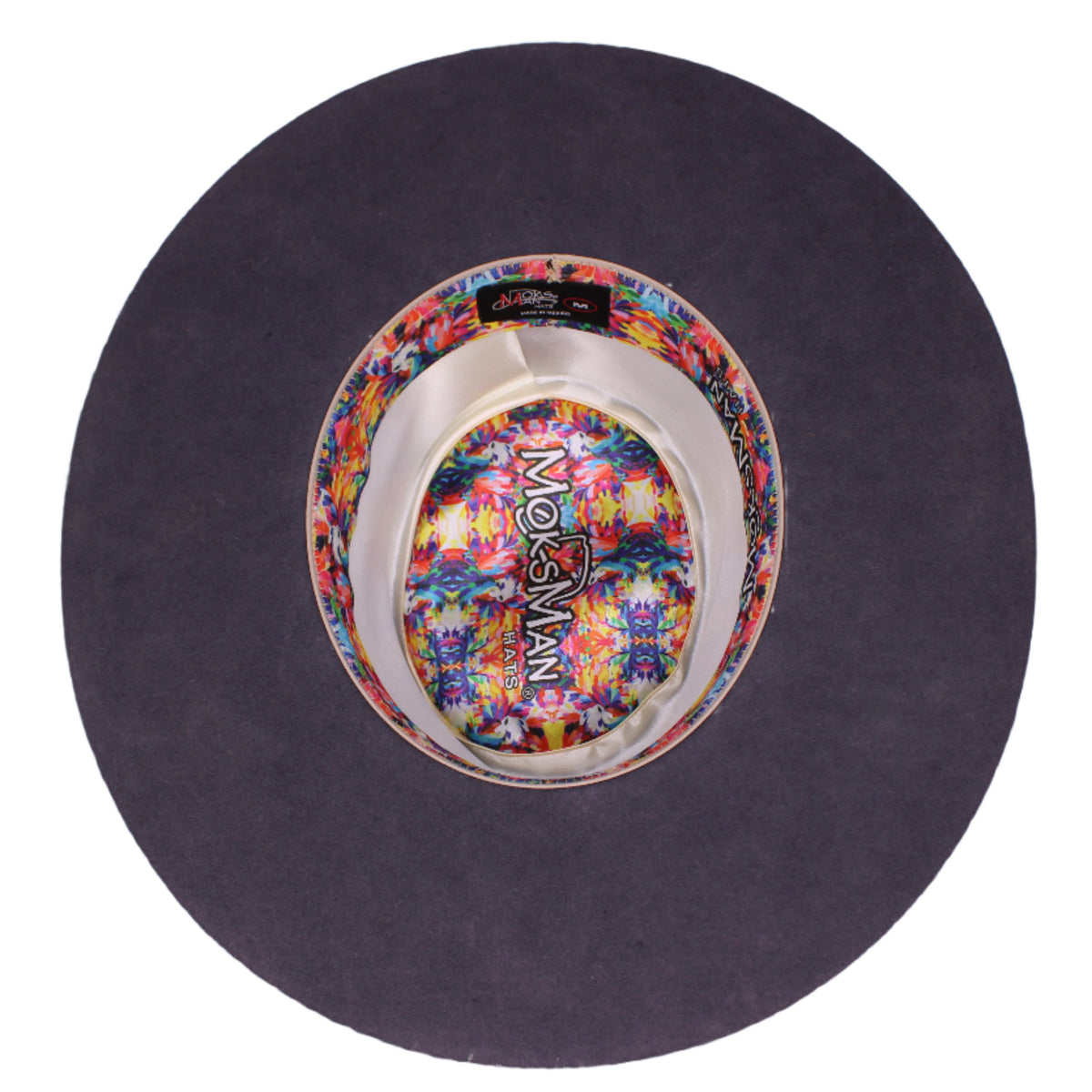 Sam Grey Felt Flat Brim Hat