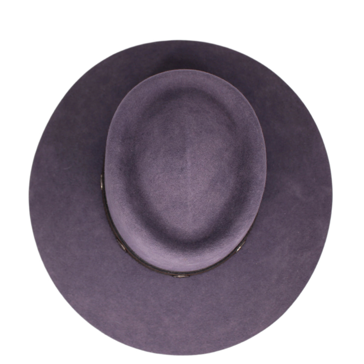Sam Grey Felt Flat Brim Hat