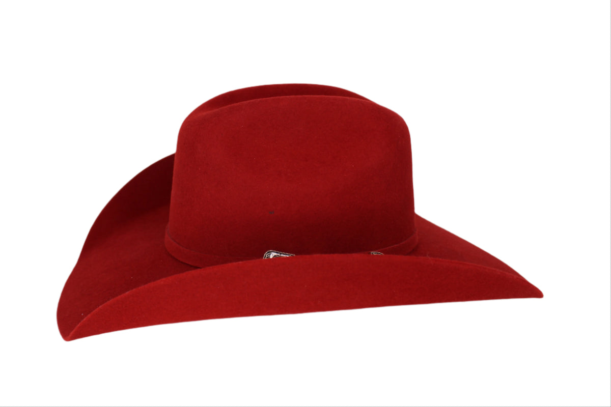 Trey 100X Wool Red Cowboy Hat