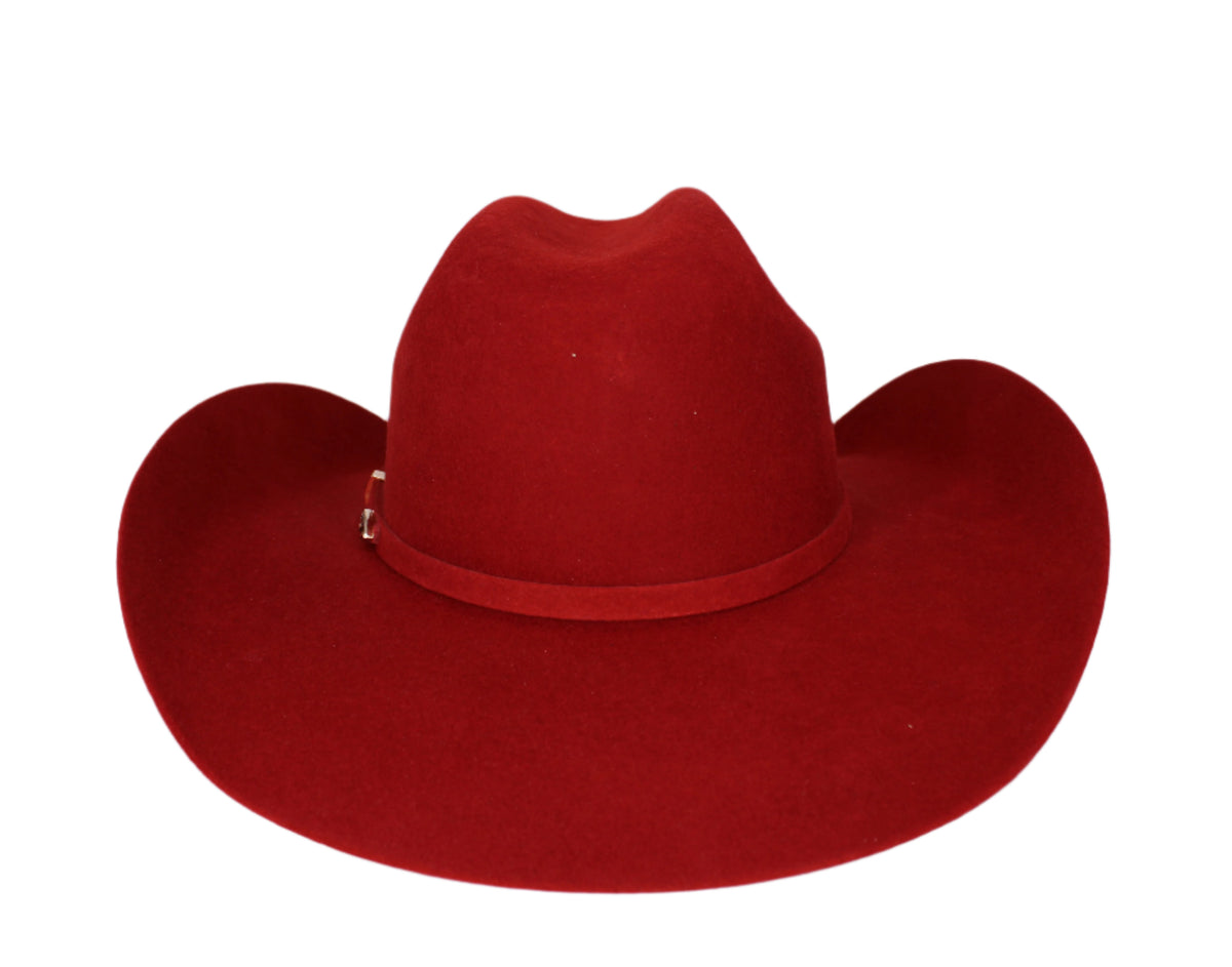 Trey 100X Wool Red Cowboy Hat