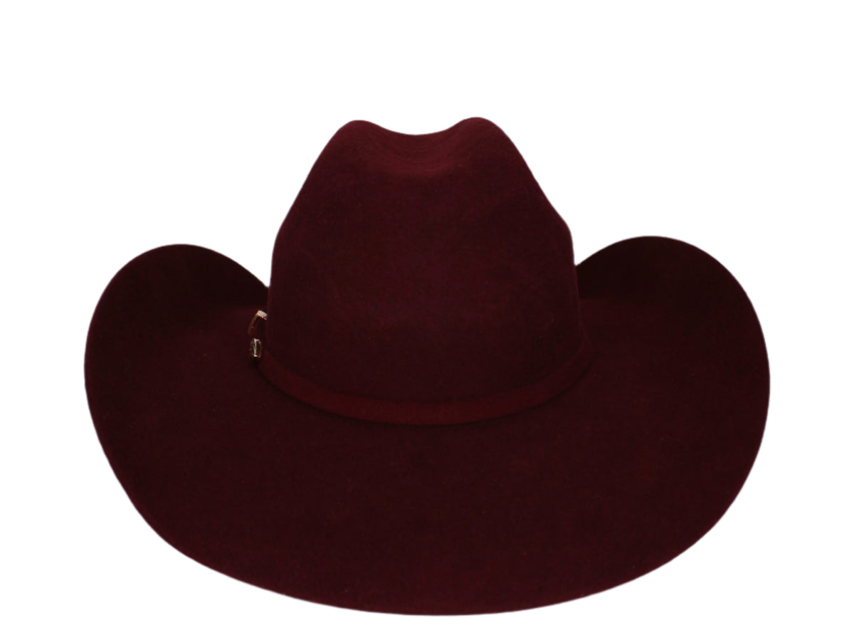 Trey 100X Wool Wine Cowboy Hat