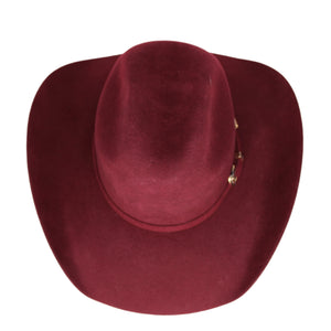 Trey 100X Wool Wine Cowboy Hat