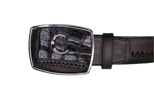 Rango Black Caiman Embroidery Belt