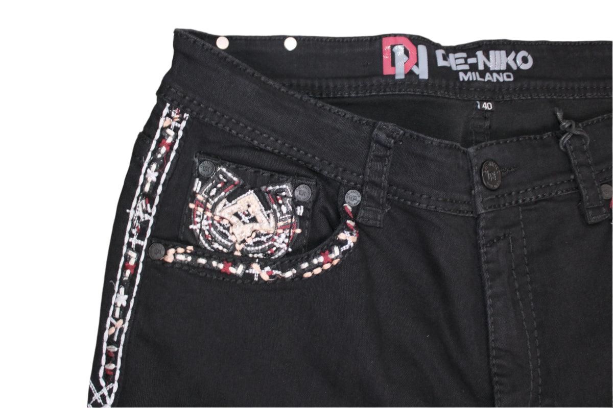 Angus Men's Denim Black Jeans