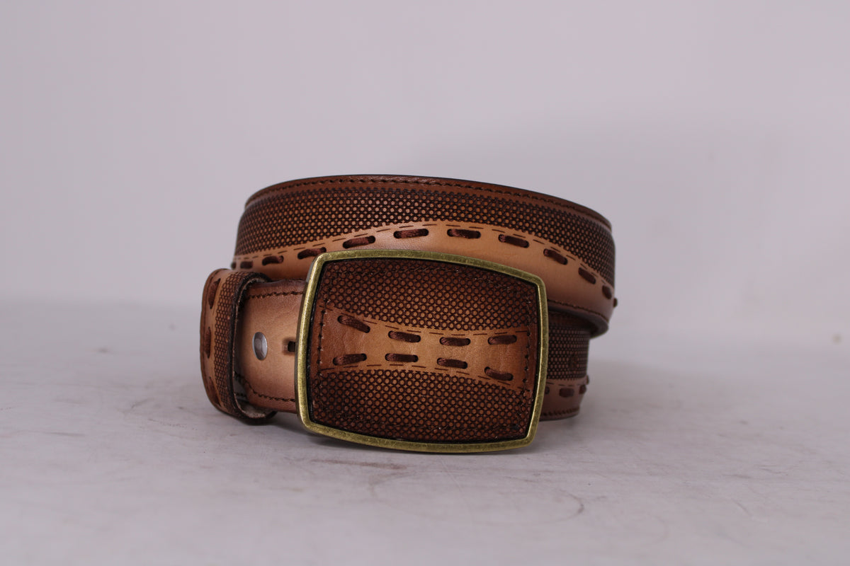 Huntley Woven Leather Belt