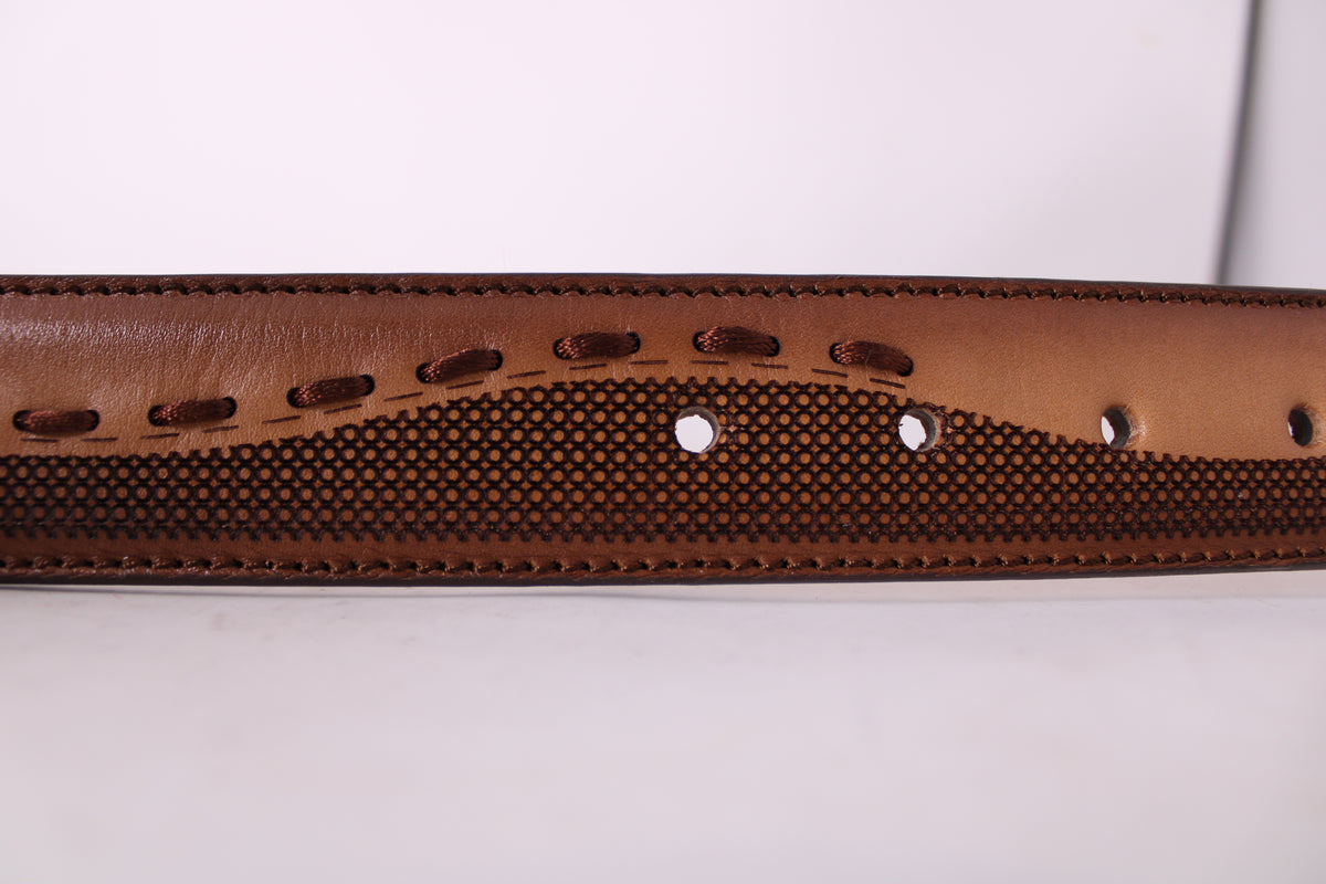 Huntley Woven Leather Belt