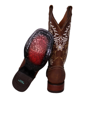 Jordyn Floral Ivy Cowgirl Boots