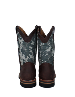 Aaron Adult B&W Flag Boots