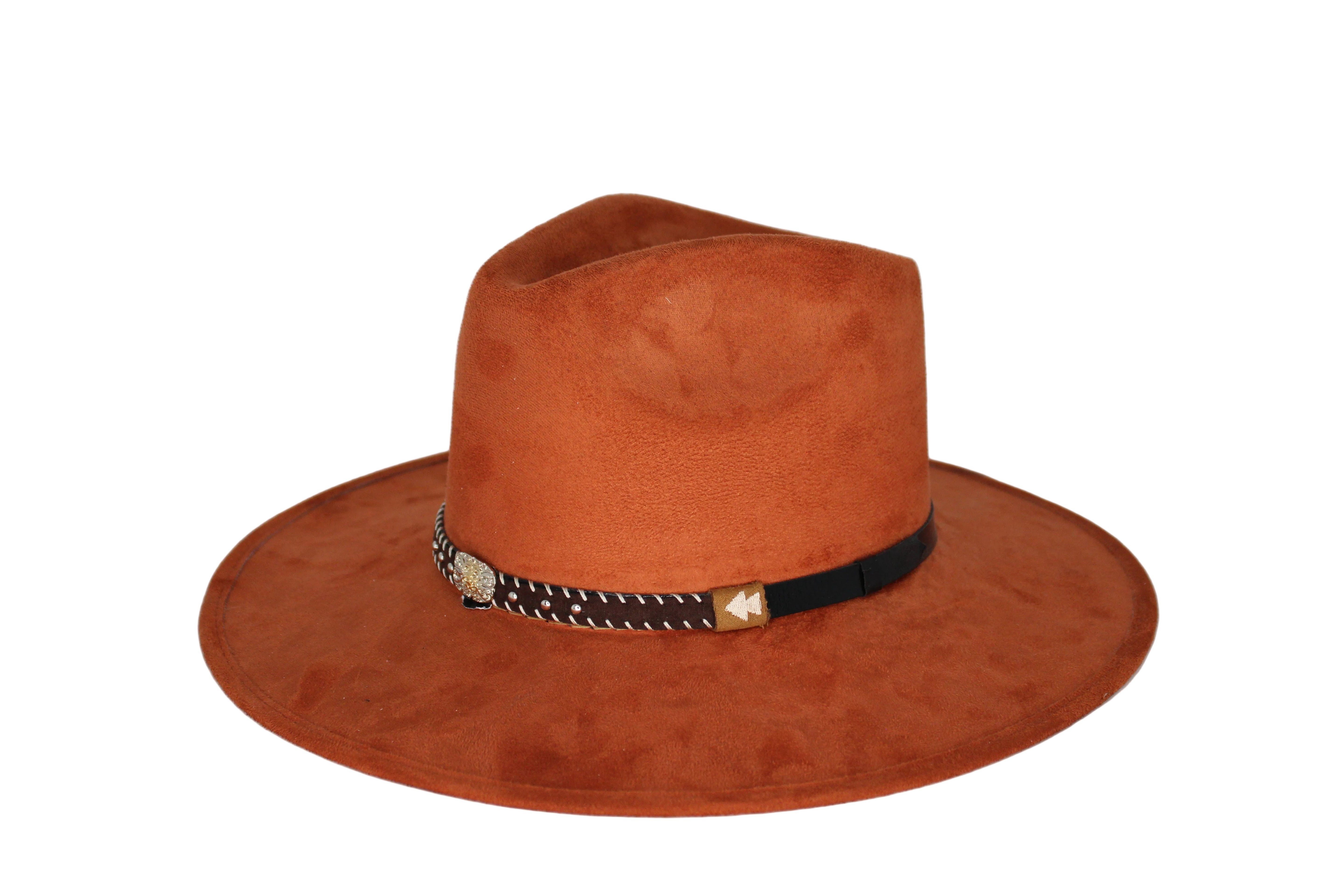 Deception Pinched Flat Brim Western Hat