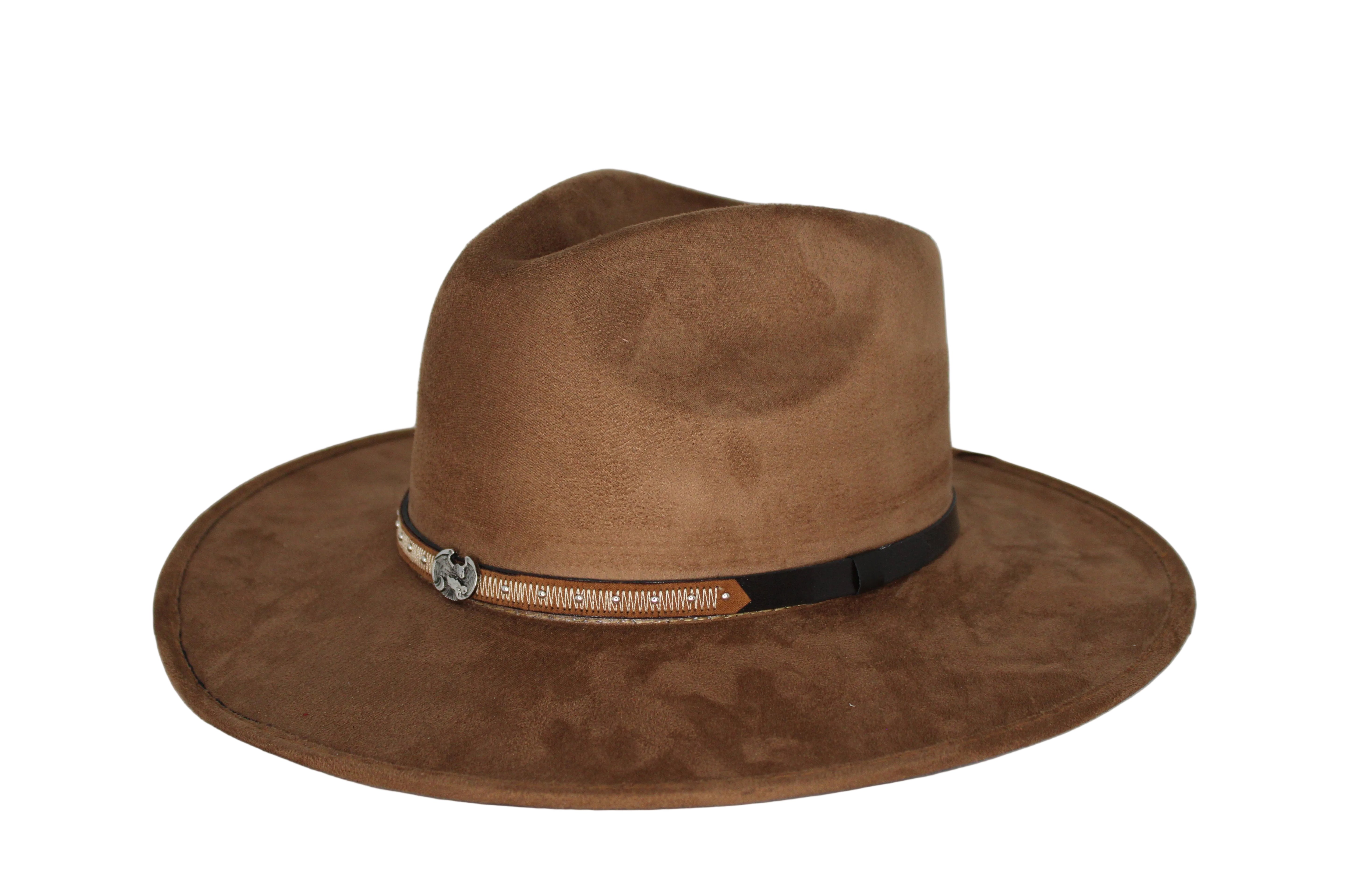 Deception Pinched Flat Brim Western Hat