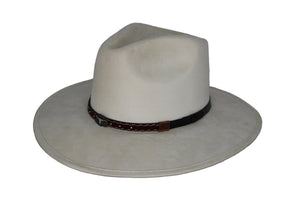 Deception Pinched Flat Brim Western Hat