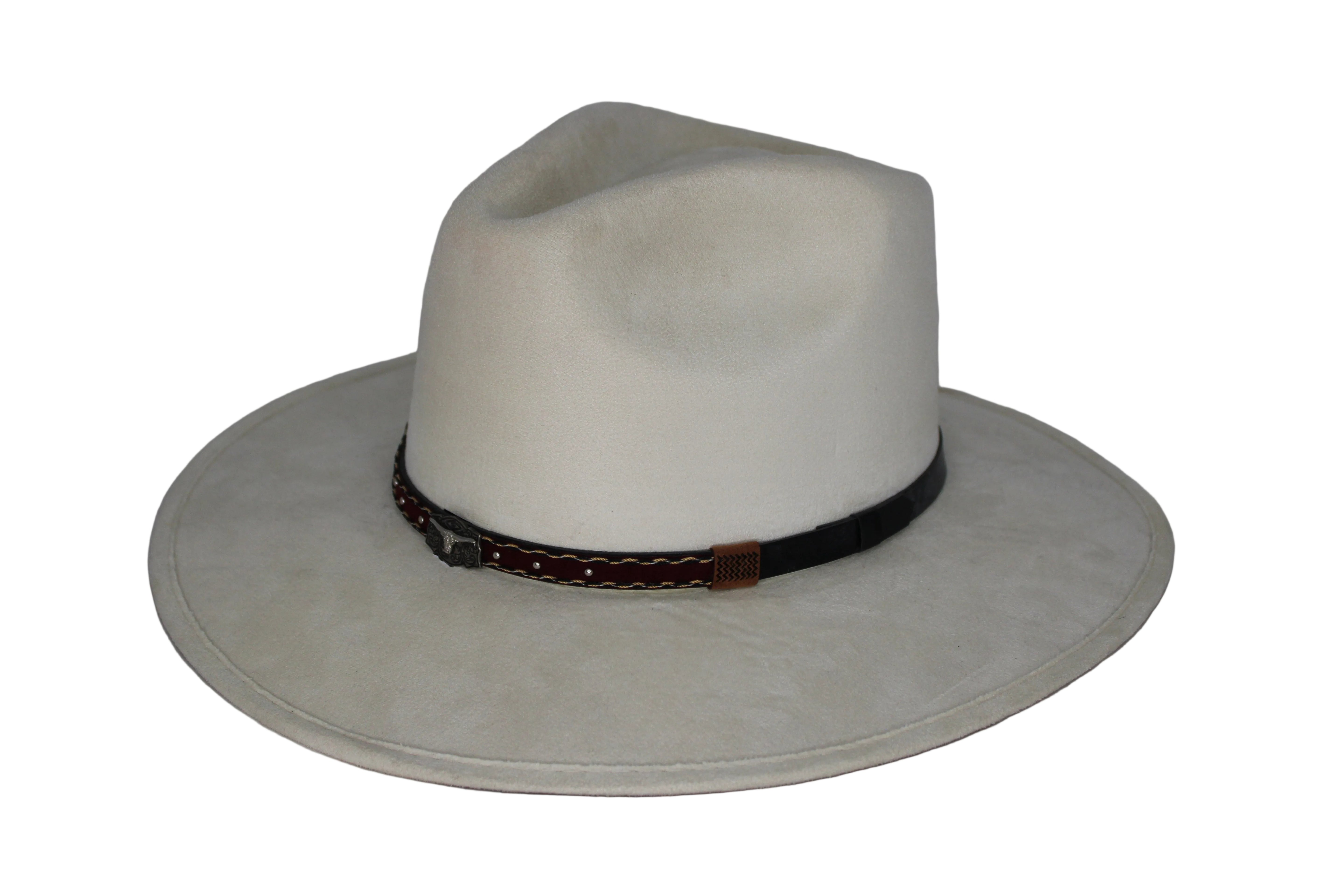 Deception Pinched Flat Brim Western Hat
