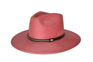 Deception Pinched Flat Brim Western Hat