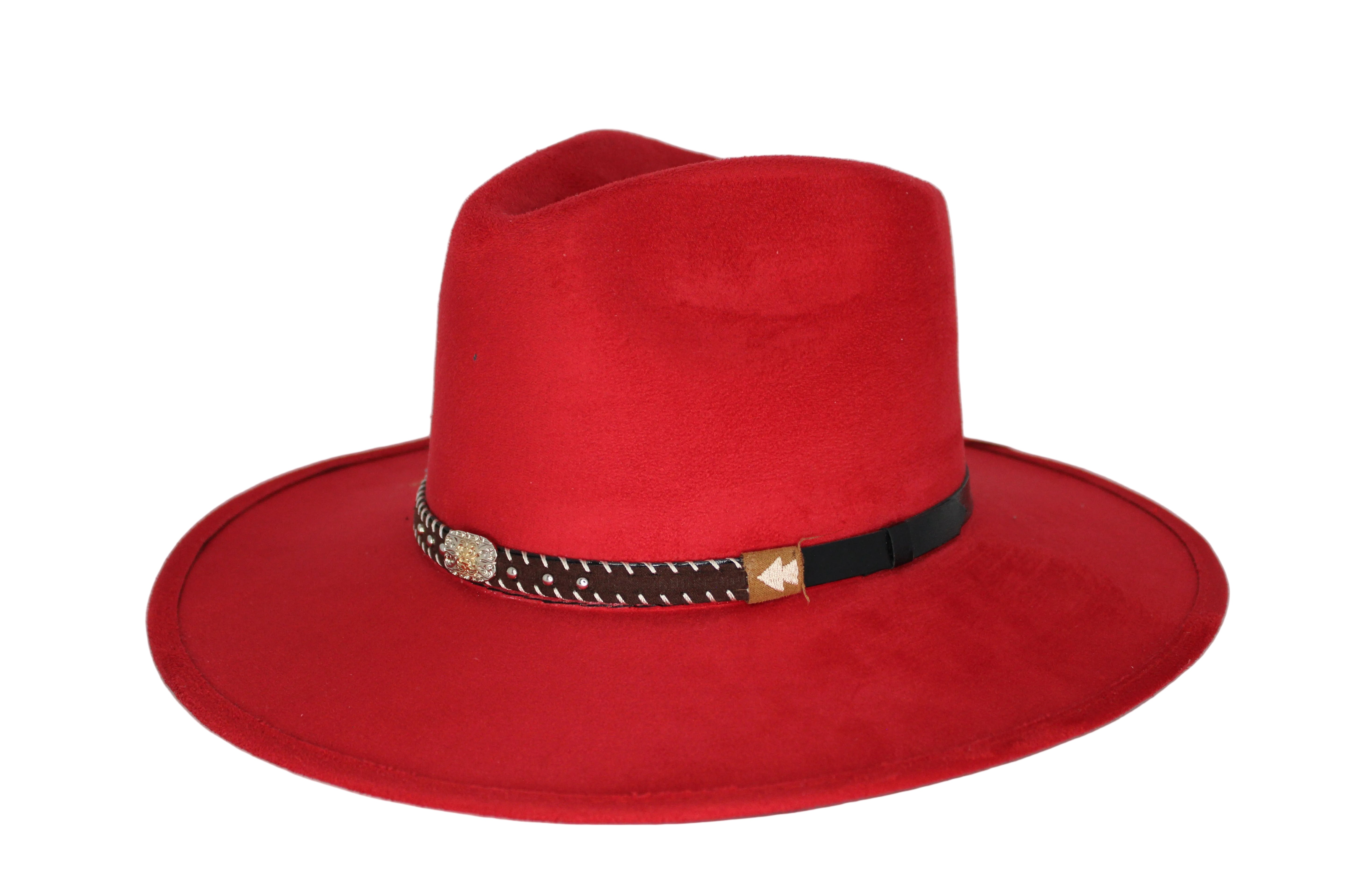 Deception Pinched Flat Brim Western Hat