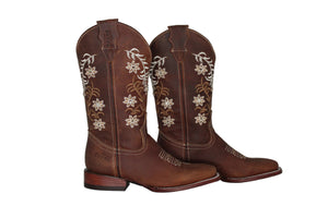 Jordan Studded Ivy Floral Cowboy Boots