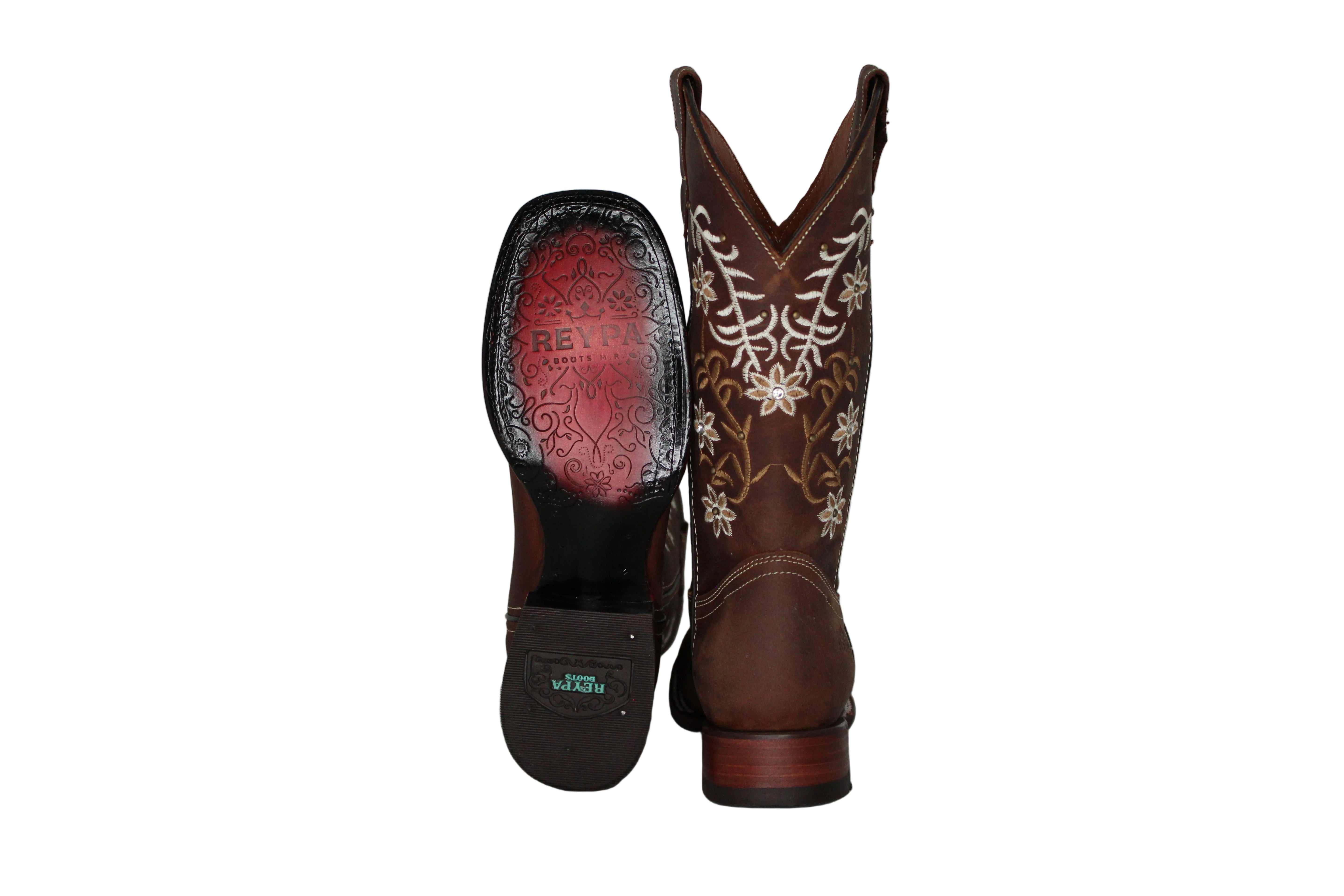 Jordan Studded Ivy Floral Cowboy Boots