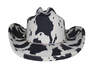 Kady JC Black Cowprint Hat