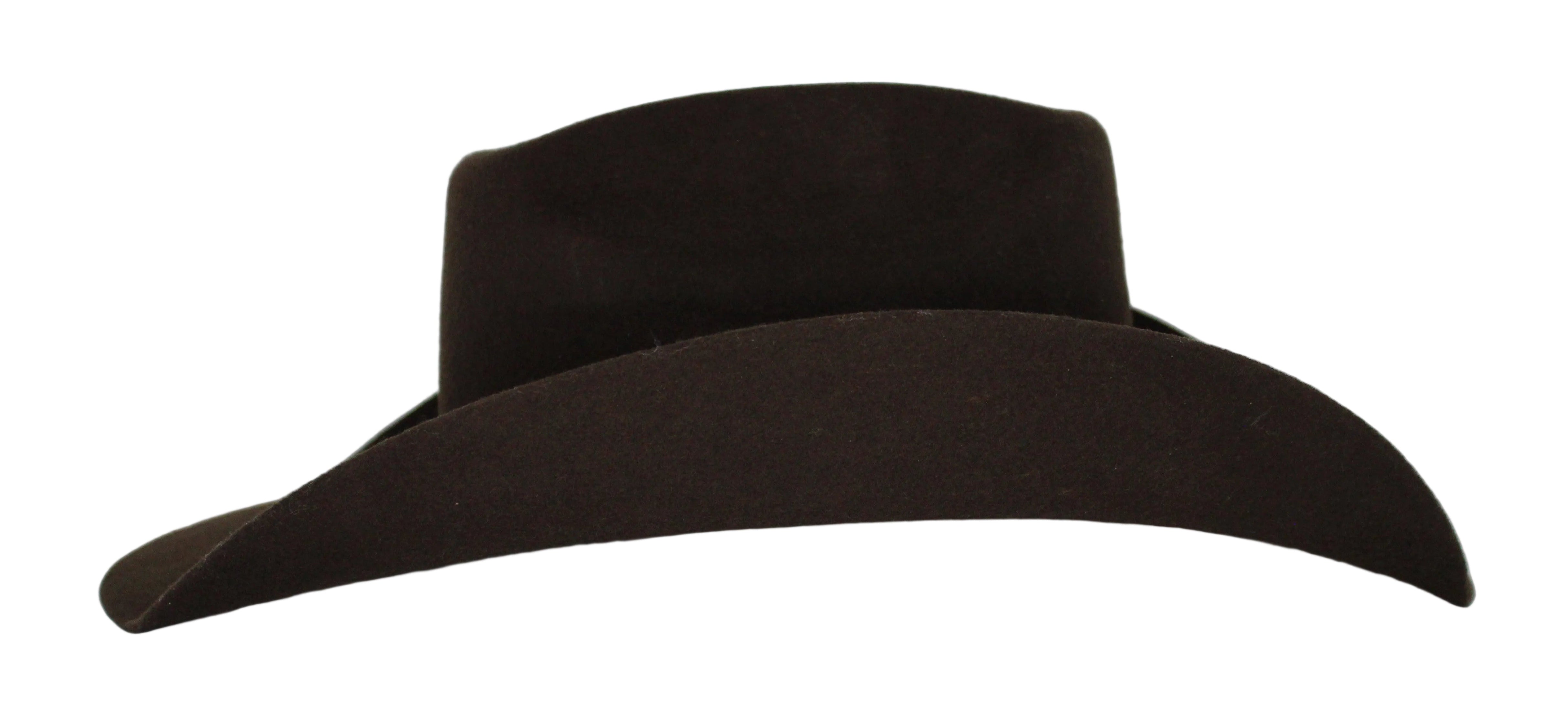 Pistol 8 Second Brown Felt Hat