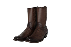 Eli Cutter Toe Ostrich Boots